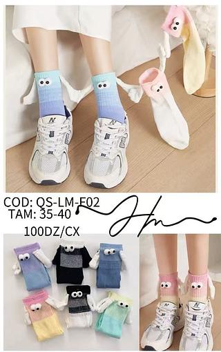 KIT 12PARES Harajuku Meias De Algodão Casal Sucção Magnética 3D Mão Em Multicor Unisexo Mãos Longas Engraçadas