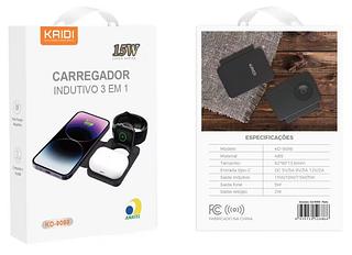 3in1 Carregador magnético sem fio Carregador magnético portátil KAIDI