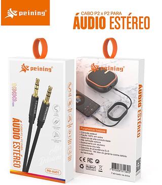 Cabo Auxiliar Para Audio Estéreo P2xp2 1 Metro Original Peining