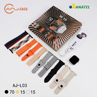 ￼Smartwatch 10 ultra plus W10 série 10 46mm Relógio Inteligente ,10 in 1straps combination