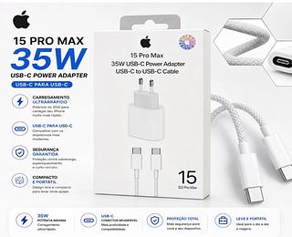 Carregador 35w Cabo Para iPhone 15 Pro Max Usbc Tipo C（100pc✖️10.3=1030reasi）