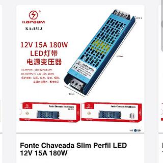 fonte chaveado estabilizadora 110v-220v 15A 12v