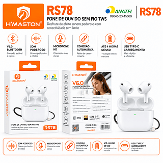 Fone De Ouvido Bluetooth Sem Fio Tws Esporte Com Microfone