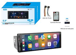 Multimídia Knup Mp5 Tela 6,86" Touch Com Android Auto e Apple CarPlay