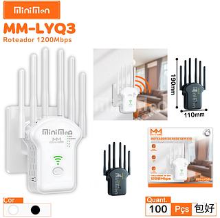 ￼Repetidor Wifi 1200m 6 Antenas Roteador Amplificador De Sinal Modem