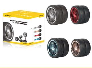 ￼Ventilador Pneu 1 Peça de Mesa Ideal Para O Verão Carregamento Via USB com Led —BMAX