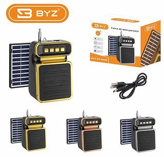 Mini Rádio Portátil Am/fm com fone entra p2/com solar