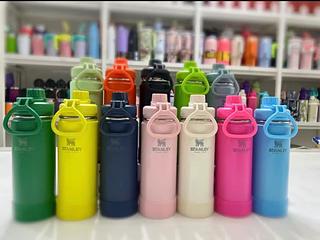 Garrafa Personalizada a Laser 550ml térmica inox Premium com base de silicone