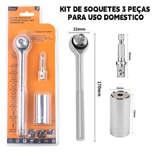 KIT DE SOQUETES 3 PC