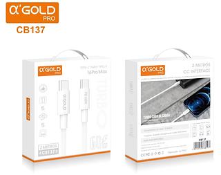 ￼Cabo 2 Metros Duplo Usb-c Para Xiaomi Samsung iPhone 15 Macbook iPad（pacote 10pc）