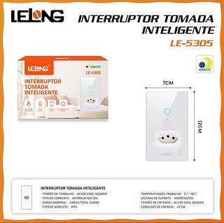 Interruptor Inteligente Lelong Le-5305 Tecnologia E Estilo Branco