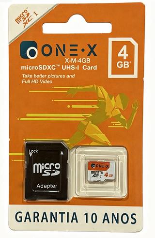 CARTÃO DE MEMORIA MICRO SD 4GB ORIGINAL— ONE X