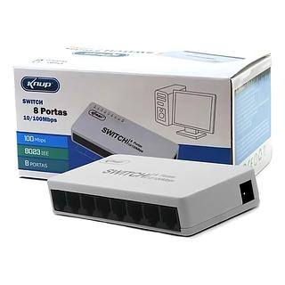 hub Switch 8 Portas 10/100 Mbps Rede Ethernet Rj45 + Fonte