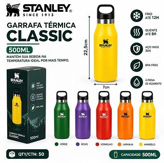 Garrafa Térmica 500ML De Parede Dupla Em Aço Inox 304