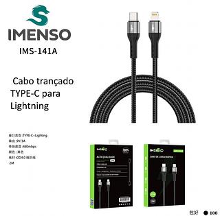 Cabo Usb-c/Lightning iPhone 6/7/8/X/11/12/13/14 2m Imenso Original Nylon Trançado-ORIGINAL