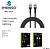 Cabo Usb-c/Lightning iPhone 6/7/8/X/11/12/13/14 2m Imenso Original Nylon Trançado-ORIGINAL