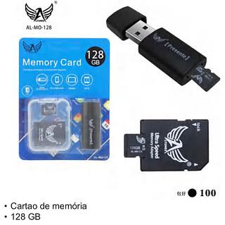 ￼Cartão de Memória Micro Sd 128GB Original com Adaptador Sd para Celular Notebook Filmadora
