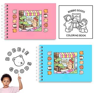 Livro Colorir Bobbie Goods Capa Dura 64 Páginas De Desenhos Folha A5 180Gr Boobie Goods