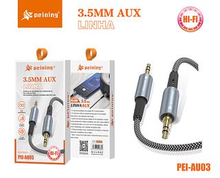 Cabo P2+p2 Auxiliar Estéreo Áudio 3.5mm aux