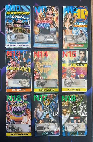 MINI pendriv materiais ferro com 600-1000musica