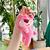 HJ Lotso Morango Urso Saco Pingente Brinquedo De Pelúcia Chaveiro
