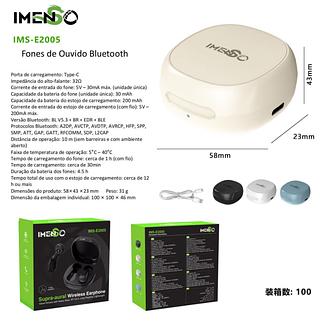Fone De Ouvido IMENSO Bluetooth 5.3-ORIGINAL