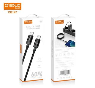 Cabo de Carregamento Premium turbo 60w Tipo-C para Tipo c