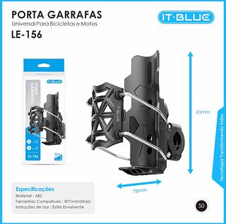 ￼Suporte de Garrafa Ajustável em 360° – Fixação Universal para Bicicletas Elétricas e Motocicletas