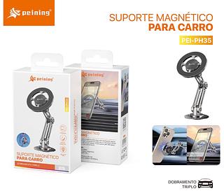 Suporte Magnético Peining PEI-PH35 360° Reforçado Base Forte Veicular e Doméstico para Celular