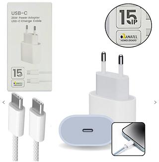 Carregador 35w Cabo Para iPhone 15 Pro Max Usbc Tipo C（100pc✖️10.5=1050reasi）