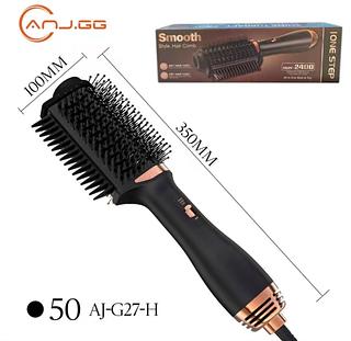￼Handheld electric 3-in-1 hot air styling brush, multi-function hair dryer 110V anjgg