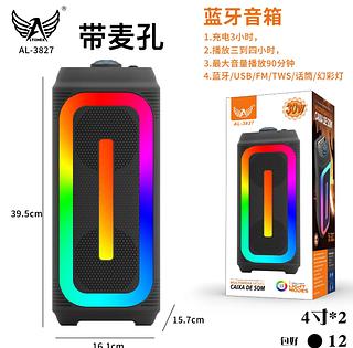 Caixa De Som Usb Portátil Com Bluetooth Potente O microfone pode ser