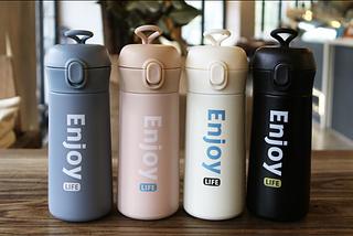 copo garrafa termica com canudo 500ml