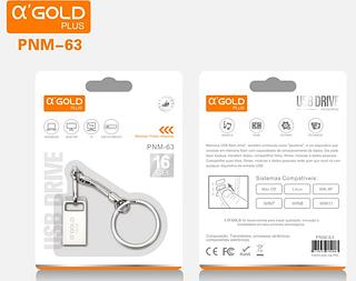 NOVA Mini Pendrive original Chaveiro Metal Usb 16G—AGOLD