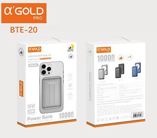 CARREGADOR PORTÁTIL POWER BANK MAGNETICO INDUÇÃO 15W 10.000MAH - AGOLD - BTE-20