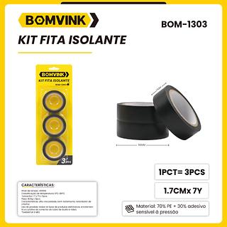 Kit 3 Fita Isolante Anti Chamas 15 metros