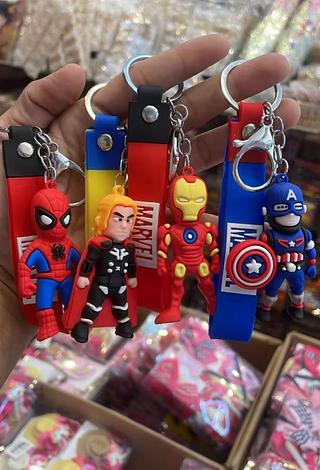 Chaveiro colorido animados, pacote com 12 unidades