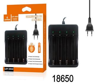 carregador tublo 4bateria 18650 3.7v/4.2v Lanterna Tatica