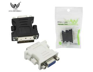 Adaptador Dvi-i 24+5 Pinos Macho P/ Vga 15 Pinos Femea