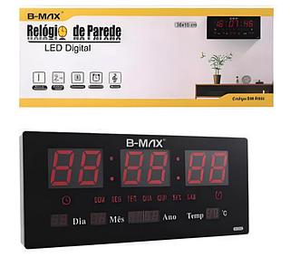 Relógio De Parede Grande Led Digital P/ Academia Hospital 47✖️23cm