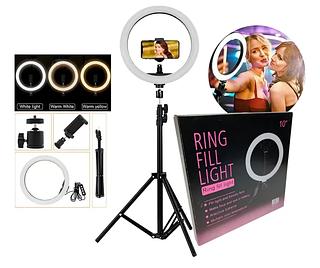 Ring Light Iluminador Anel Luz 30cm 12 Polegadas C/tripé grande