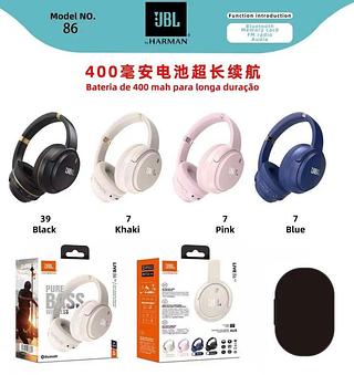 Fone de ouvido on-ear sem fio bluetooth JBL