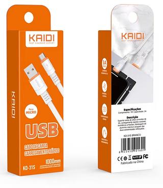 Cabo Carregador Usb Celular V8 Turbo Rápido