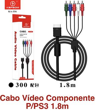 cabo video componente p/ps3 1.8m（ka-356）