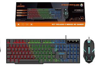 Teclado Gamer Led Colorido Pc com mouce rgb