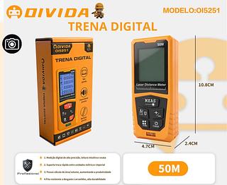 Trena Medidor Laser 50M Profissional Digital Hd