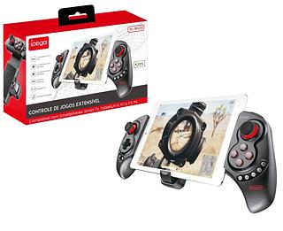 Controle Gamer Joystick Extensível Bluetooth 5.0 Sem Fio Portátil Botões Multimídia Pc Tablet Smartphones—KUNP
