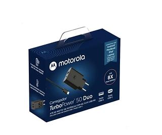 fonte pesado carrecador motorola saida tyoe-c cabo type-c turbo 50w top