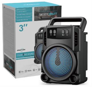 Caixa De Som Portátil Bluetooth Rádio Fm Usb Sd Aux