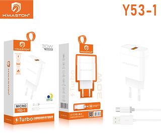 Carregador Completo TurboRápido H'maston 30w V8 QC3.0